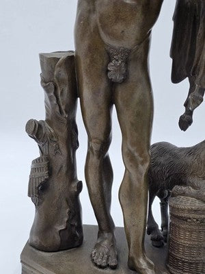 Rare Antique Italian Bronze Sculpture C 1830, Fauno Rosso' - A Nelli Roma.