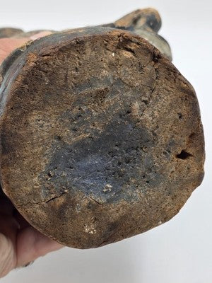 Antique 18th C Spanish Colonial Hand-Carved Virgin Mary Statue Polychrome Wood