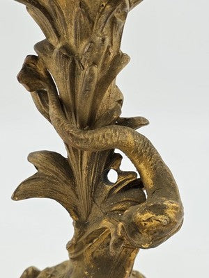 Antique 19th C Jennings Brothers Art Nouveau “Holly” Clock 1891. Spring Broken