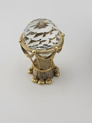 Vtg Swarovski trimlite Hot Air Balloon Vitrail Medium Coating (Gold) 72404 W Box