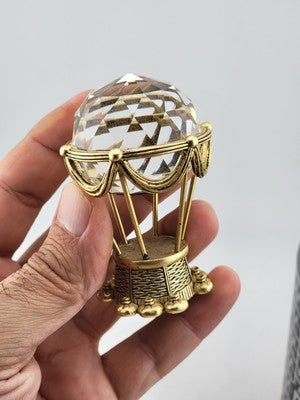 Vtg Swarovski trimlite Hot Air Balloon Vitrail Medium Coating (Gold) 72404 W Box