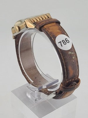 Vintage Classic Mens Deco 1950's 17j BENRUS 10K Gold Filled Dress Watch. Works