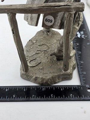 Franklin Mint Western Heritage Museum Fine Pewter The Gunfighter by Jim Ponter