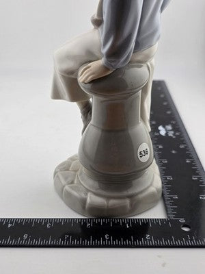 Lladro 4810 Seated Sailor Boy with Yacht Salvador Furio Figurine Glossy