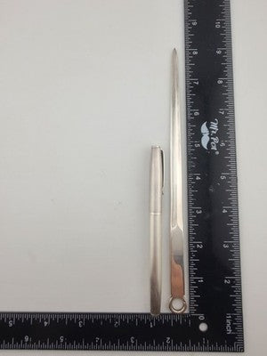 1968 Tiffany & Co Sterling Silver Pen & Letter Opener Promo Set w Box Provenance