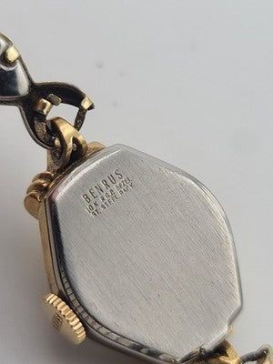 Rare Antique Benrus Ladies 10k Gold Filled Duchess Watch C1940. Working.