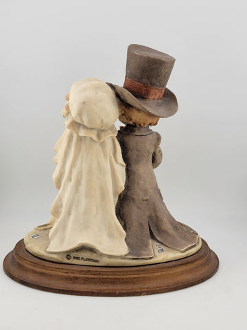 G. ARMANI Wedding Statue Figurine 8.25"  BRIDE & GROOM FLORENCE Italy 1982 VTG