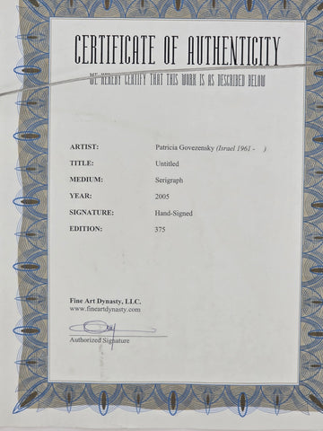 Pair Patricia Govezensky Signed Serigraph 65/375 Colorful Women Art Framed W COA