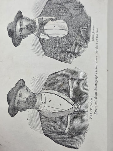 Rare LIFE ADVENTURES OF FRANK & JESSE JAMES First Ed 1880 Dacus 1st Wild West