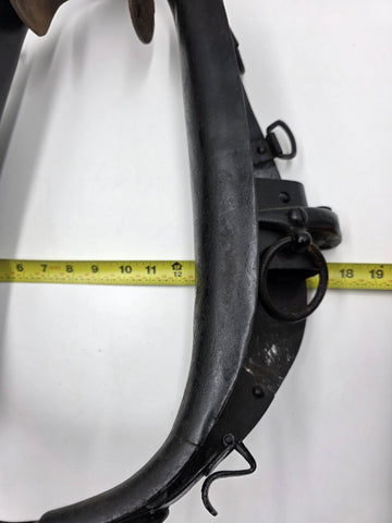 Ultra Rare Antique 19th C Drop Down Firefighting Station Clip On Horse Harness.