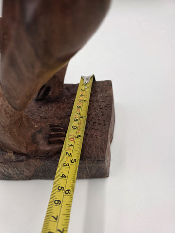 Rare Vintage African Yoruba Style Hand Carved Wood Drummer Figure 22" Tribal Art