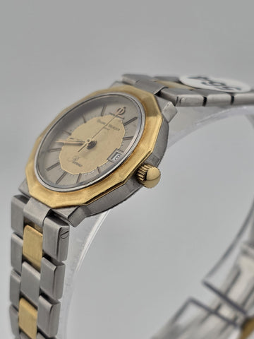 Vintage Baume & Mercier Riviera A5221.018 Two Tone Quartz Ladies Watch. Works.