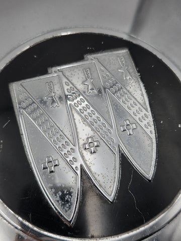 Vintage Buick Tri-Shield Dog Dish Poverty Hub Caps Set of 4 10" 1941-1960 OEM