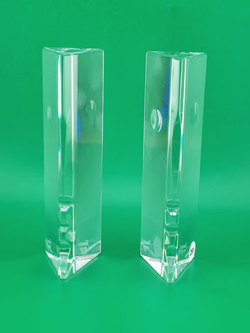 Pair Of Baccarat Crystal "Encounter" Sculpture. Robert Rigot France. VG Cond.