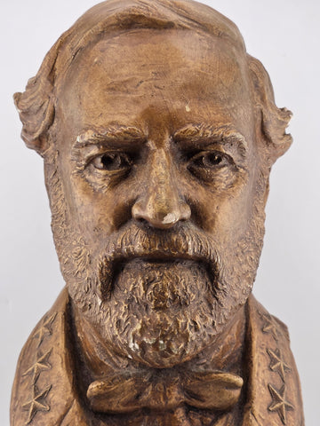 Vintage Collectibl Eric Kaposta 1999 Gen Robert E Lee Civil War Plaster Bust 12"