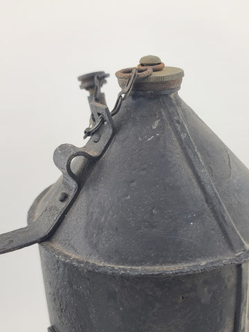 Rare Antique Railroad Water Drinking Can Steel Jug Section Gang Track Worker