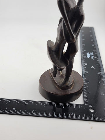 Rare Collectible Jose Almanzor, Bronze Dancers, Mexican School Bronze Sculpture.