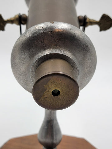 Rare Antique Turn Of The Century Italian Parlor Kaleidoscope W A Wooden Stand.