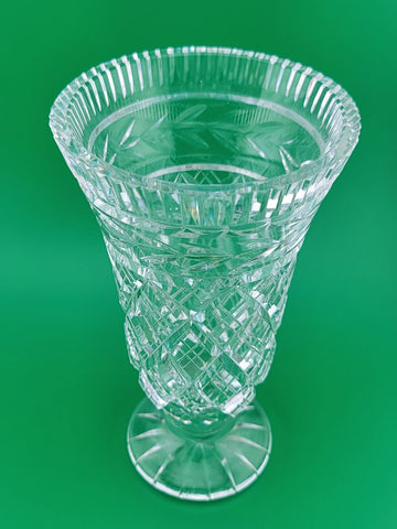 Vintage Waterford Crystal Retired Glandore 7" Vase Made In Ireland