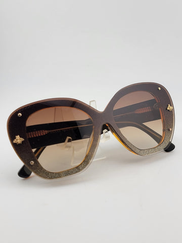Rare Vintage Oversized Gucci Italy Womens Sunglasses GG2240 003 - 150-145.