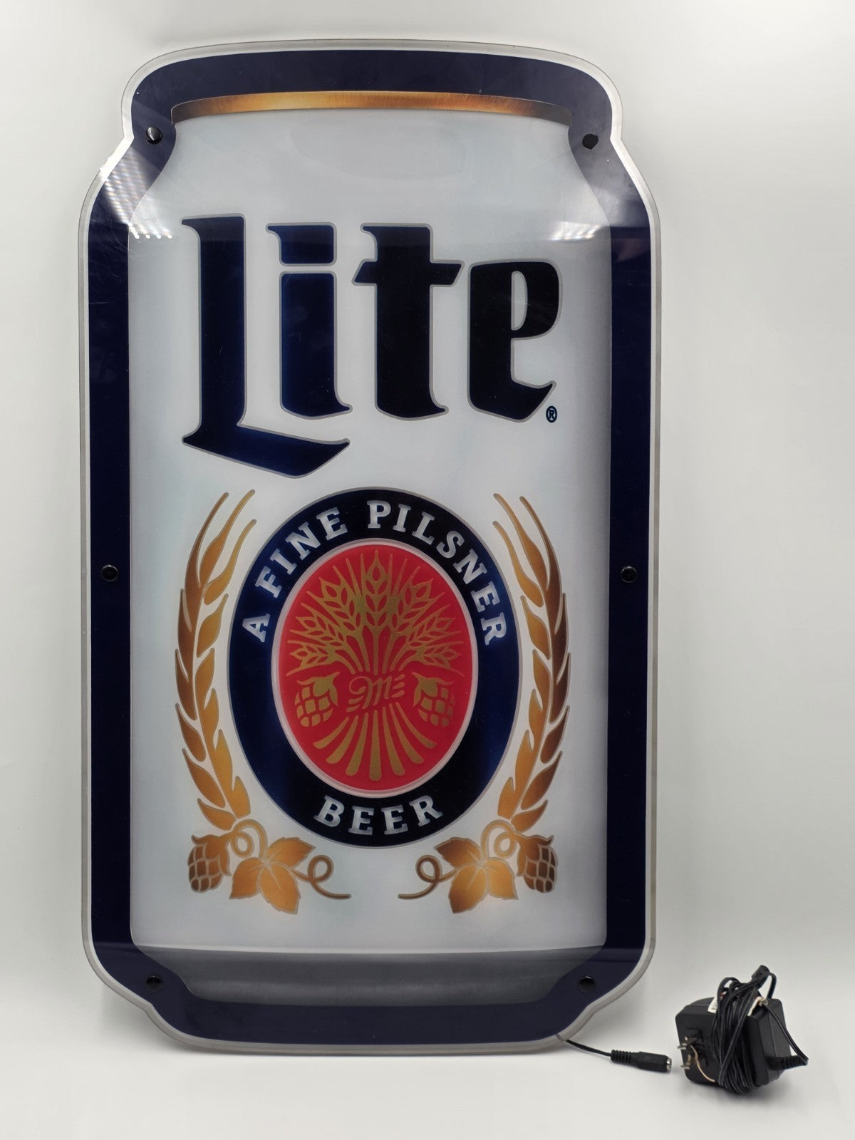1995 Miller Lite LED Bar Sign Lighted Beer Wall Decor 26” Man Cave Pub. Working.