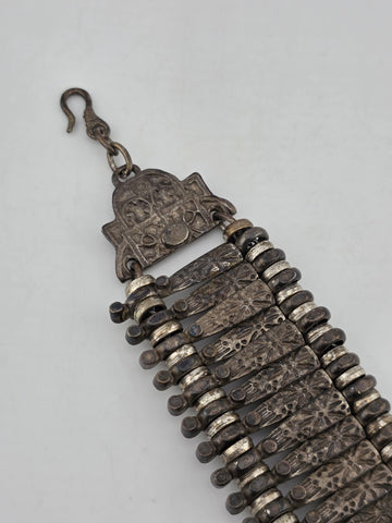 Vtg Ottoman Turkish Melmed V10 Para Metal Coin Bracelet Lobster Clasp Vintage