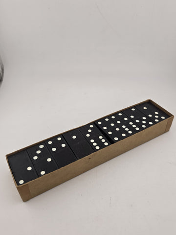 Vintage Dragon Double Six Dominoes by Halsam set No. 622 - 28 pieces - EXCELLENT