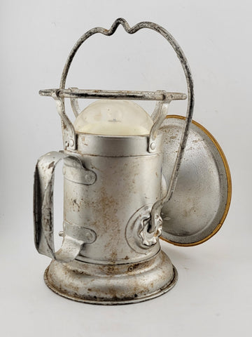 Railroad Coal Miner's Lantern Lamp-Delta Electric Co. Powerlite C 1950. Untested