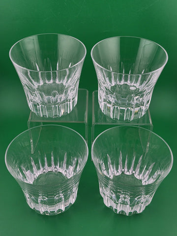Set Of 4 Baccarat France Glass 2011 Limited Edition Etna year tumblers. VG Cond.
