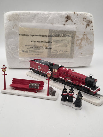 Hawthorne Village Harry Potter Hogwarts Railway Express Train Bench COA B4196