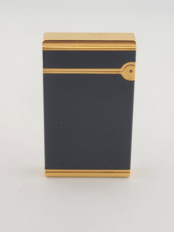 Rare Vintage St Dupont lighter line D Lady Normandy Black Chinese lacquer