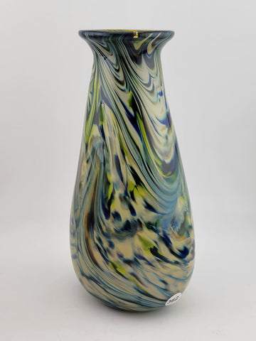 Rare One Of A Kind Collectible Scott Meyer 2009 Signed Fused Glass Vase.