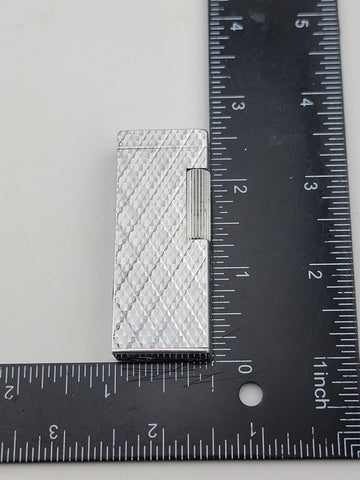 Rare OOK Kreisler KS1 Lighter Silver Toned Diamond Pattern. Japan. Untested.