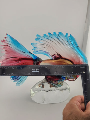 Rare Marco Guiman Venetian Aventurine Italian Art Glass Fish MINT Signed 480/500