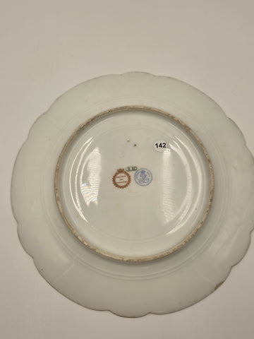 Stunning Rare 1844 Sevres Chateau des Tuilleries Plate Courting Couple Gold Tone