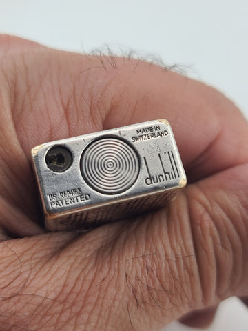 Vintage Dunhill Rollagas Silver Tone Made in Switzerland Clean Cond. Untested.