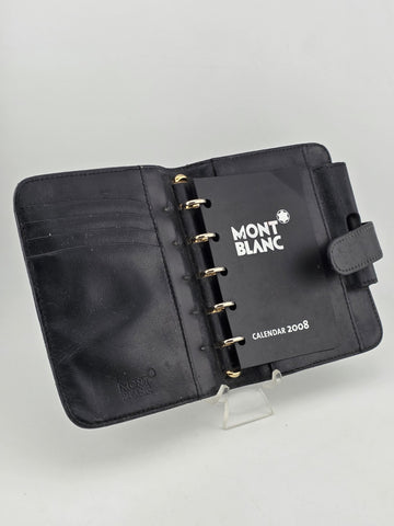 VTG MONTBLANC BOHEME 106788 POCKET ORGANIZER-WALLET BLACK-PEARL LEATHER ITALY