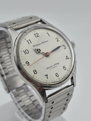 1969 Citizen Homer JNR Railway Watch Second Setting 21J Kagoshima Japan. Works.