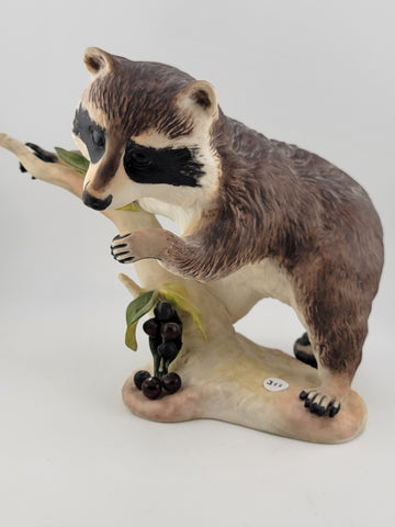 Vintage Cybis Raffles The Raccoon 7" Porcelain Figure Figurine. VG Cond.