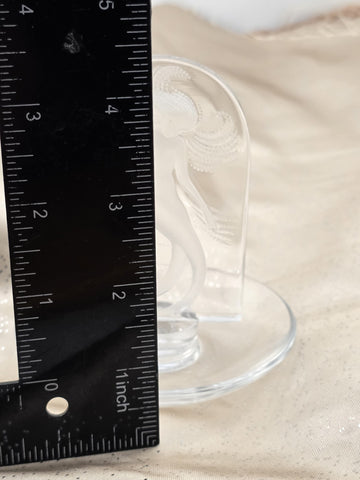 Vintage Lalique France Crystal Mermaid Water Dancer Signed Collectable Glass