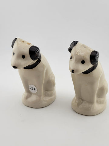 Vintage RCA Victor Dog Nipper Salt and Pepper Shakers "His Master’s Voice"