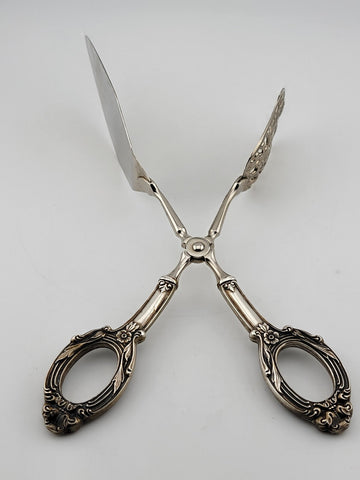 ORNATE STERLING SILVER HANDLE PASTRY  SERVER (MADE IN GERMANY)