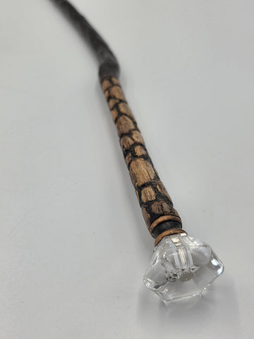 Set Of 2 Rare One Of A Kind Handmade Wooden Magic Wand Fantasy Staff Cosplay.