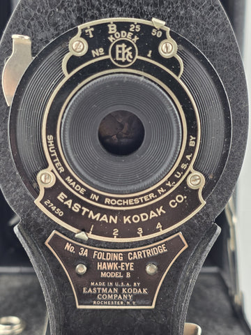 Vintage Kodak No.3A Folding Cartridge Hawk-Eye Model B Postcard Camera 1910s