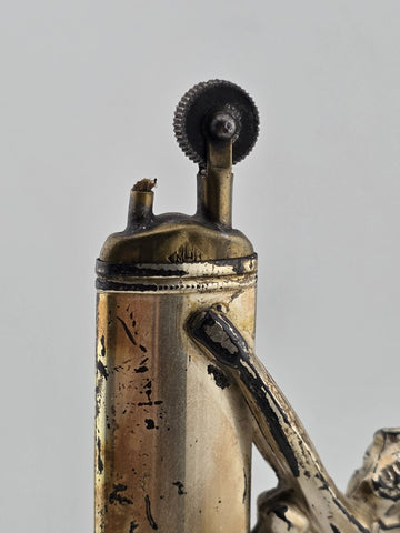 Ultra Rare Antique 1912 Art Deco Weidlich Brothers silver plated desk lighter