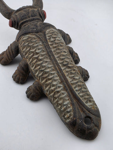 Antique Cast Iron Scarab Beetle Boot Jack Mfd. Spaulding Metal Works Nashua NH
