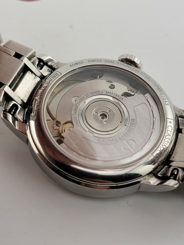 Baume & Mercier Classima White Women's Watch - MOA10267. Excellent Condition.