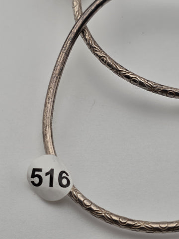 Vintage Sterling Silver Ram Head Cuff Bracelet Pair Greek Roman Revival 38.4g