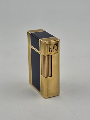 Vintage Authentic St Dupont Laque De Chine France Gold Plated Ligne 1 Lighter.