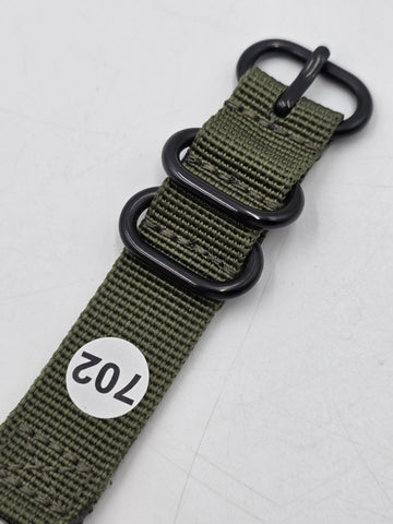 1950's Gruen 17 J Military Field Watch 24 Hour Dial Date Mechanical 35mm. Works.